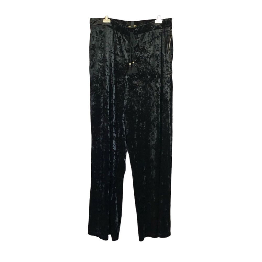 NWT! Melissa Paige black velour pants‎